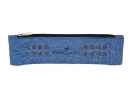 Studentské pouzdro Faber Castell GRIP s gumou - světle modrá