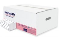 Papírové ručníky skládané Z-Z Harmony bílé / 2-vrstvé / 150 ks Papírové ručníky skládané Z-Z Harmony bílé / 2-vrstvé / 150 ks