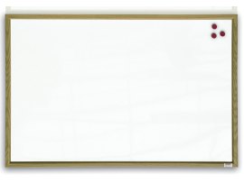 Tabule bílá magnetická v dřevěném rámu - 60 x 40 cm