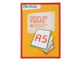 Kapsy samolepicí Display Frame - A5 / červená