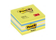 Samolepicí bločky Post-it kostky - zelená, žlutá, modrá, fialová / 450 lístků