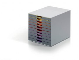 Zásuvkový box VARICOLOR® - 10 zásuvek / šedá