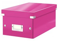 Krabice Leitz Click & Store - na DVD / růžová