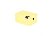 Krabice úložná lamino PASTELINI - žlutá / 35,5 x 24 x 16 cm