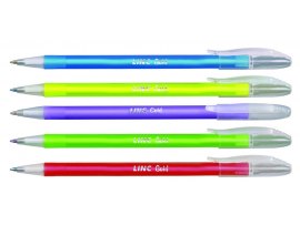 Kuličkové pero jednorázové LINC Goldmix - barevný mix