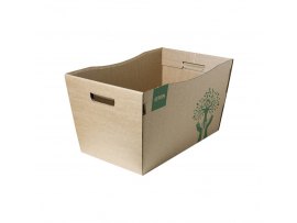 Přenosný box Emba - přírodní hnědá / 2 ks