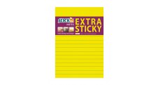 Samolepicí bločky Stick´n by Hopax Extra Sticky - 101 x 150 mm / linka / 90 lístků / neonová žlutá
