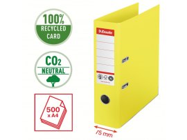 Pořadač pákový Esselete CO2 neutrální - A4 / hřbet 7,5 cm / žlutá