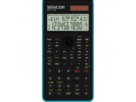 Kalkulačka Sencor SEC 150 BU školní - displej 10+2 místa / černomodrá