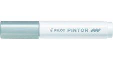 Popisovače Pilot Pintor Medium - stříbrná