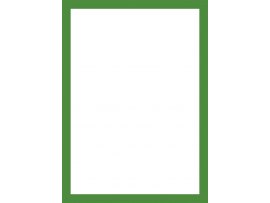 Magnetický informační rámeček LEAN - A4 / 230 x 317 mm / zelená / 10 ks