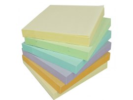 Samolepicí bločky Stick´n by Hopax - 76 x 76 mm / 6 x 100 lístků / pastelové barvy