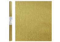 Krepový papír - zlatá 50 x 200 cm