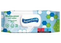 Vlčené ubrousky Superfresh antibakteriální 72 ks