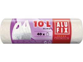 Alufix pytle do koše Premium stahovací 44x36cm 10 l 40 ks bílé
