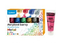 Akrylová barva LUMA - 6 barev / metalické Akrylová barva LUMA - 6 barev / metalické