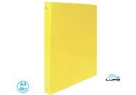 Luma pořadač A4 kroužkový extra pevmý Pastel 4-kroužek žlutá Luma pořadač A4 kroužkový extra pevmý Pastel 4-kroužek žlutá