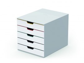 Zásuvkový box VARICOLOR® MIX - 5 zásuvek / bílá