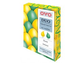 Tekuté barvy na vajíčka OVO DUO - zelená/žlutá