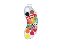 Vodové barvy Kores Akuarellos - MINI / 12 barev / průměr 25 mm + štětec Vodové barvy Kores Akuarellos - MINI / 12 barev / průměr 25 mm + štětec