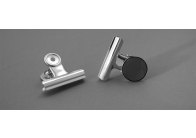 Klipy kovové stříbrné - 31 mm + magnet