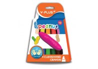 Voskové pastelky Y-Plus PEANUT - 12 barev