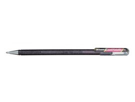 Gelové pero Pentel K 110 metalické dvoubarevné - černá / metalická červená Gelové pero Pentel K 110 metalické dvoubarevné - černá / metalická červená