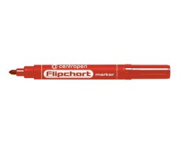 Značkovač Centropen 8550 Flipchart - červená