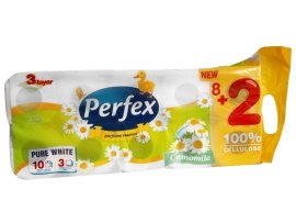 Perfex Deluxe toaletní papír s vůní heřmánku 3-vrstvý 10ks