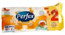 Perfex Deluxe toaletní papír s vůní broskve 3-vrstvý 10ks