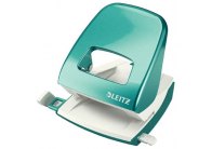 Kancelářský děrovač Leitz NeXXt 5008 / metalická tyrkysová - 30 listů