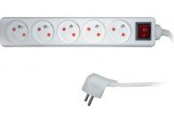 Prodlužovací přívody s vypínačem - 5 zásuvek / 3 m Prodlužovací přívody s vypínačem - 5 zásuvek / 3 m