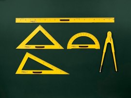 Rýsovací potřeby na školní tabuli - trojúhelník 30/60°