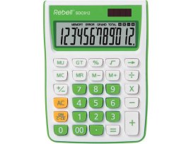 Kalkulačka Rebell SDC912 - displej 12 míst zelená