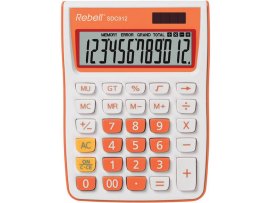 Rebell SDC912 stolní kalkulačka displej 12 míst oranžová