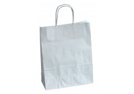 Tašky papírové kroucená ucha - bílá / 230 x 100 x 320 mm Tašky papírové kroucená ucha - bílá / 230 x 100 x 320 mm
