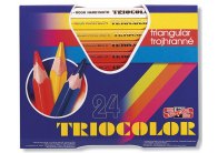 Pastelky Koh-i-noor Triocolor silné / trojhranné / 24ks Pastelky Koh-i-noor Triocolor silné / trojhranné / 24ks