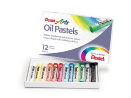 Pastely olejové Pentel Artist / 12 barev Pastely olejové Pentel Artist / 12 barev