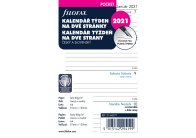 Náhradní vložky do diářů Filofax - kalendář kapesní 2021 týden / 2 strany Náhradní vložky do diářů Filofax - kalendář kapesní 2021 týden / 2 strany
