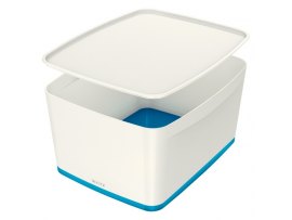 Organizační box MyBox - s víkem L / bílo - modrá