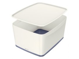 Organizační box MyBox - s víkem L / bílá