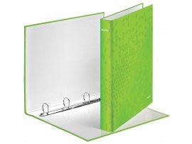 Leitz pořadač A4 kroužkový WOW 4-kroužek 4 cm zelená Leitz pořadač A4 kroužkový WOW 4-kroužek 4 cm zelená