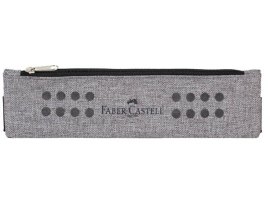 Studentské pouzdro Faber Castell GRIP s gumou - šedá Studentské pouzdro Faber Castell GRIP s gumou - šedá