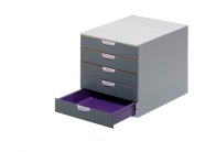 Zásuvkový box VARICOLOR® - 5 zásuvek / šedá Zásuvkový box VARICOLOR® - 5 zásuvek / šedá