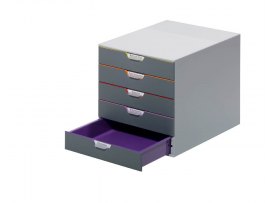 Zásuvkový box VARICOLOR® - 5 zásuvek / šedá Zásuvkový box VARICOLOR® - 5 zásuvek / šedá