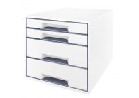 Zásuvkový box Leitz WOW - 2+2 zásuvky / šedá Zásuvkový box Leitz WOW - 2+2 zásuvky / šedá