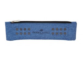 Studentské pouzdro Faber Castell GRIP s gumou - světle modrá Studentské pouzdro Faber Castell GRIP s gumou - světle modrá