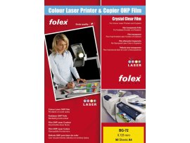 Fólie Folex - folie BG 72 pro barevné laserové tiskárny / 50 ks Fólie Folex - folie BG 72 pro barevné laserové tiskárny / 50 ks
