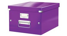 Krabice Click & Store - M střední / fialová