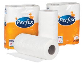Perfex papírové utěrky v roli Boni extra bílé 2-vrstvé 2ks Perfex papírové utěrky v roli Boni extra bílé 2-vrstvé 2ks